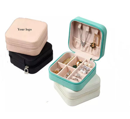 H001 작은 보석 상자 선물 Flannelette 포장 상자 보석 휴대용