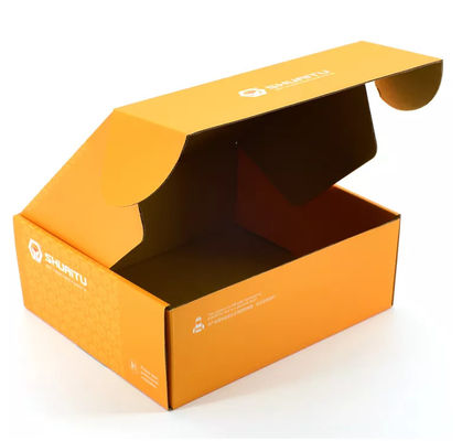 오렌지색 커스텀 로고 BSCI에 니스를 칠하는 상자 용지를 패키징하는 CMYK 자동차 부속품