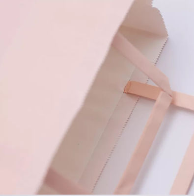 ODM 핑크색 대형 지대 미생물에 의해 분해된 패치 핸들 백 ISO9001