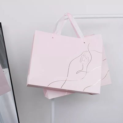 핸들 쇼핑 가방을 드로스트링 크라프트지 재활용된 캐리어 백 판지