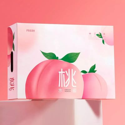 상자를 싸는 사과에 니스를 칠하는 상자를 패키징하는 골판지 과일