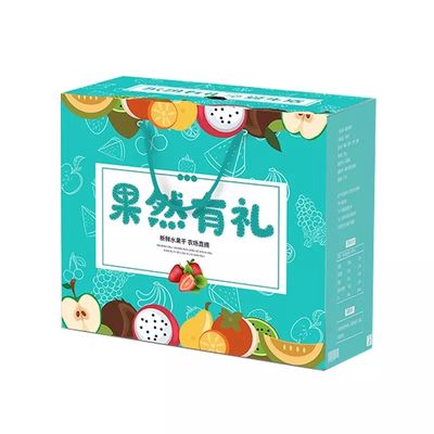 주문을 받아서 만들어진 과일 및 Veg 판지 상자 물결 모양 장방형
