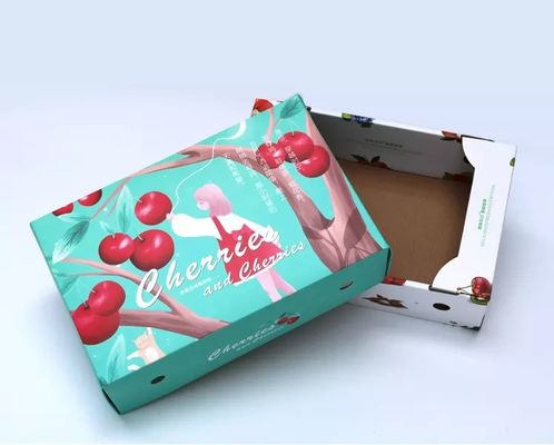 환경 친화적 야채 과일 카드보드 박스 CMYK / 팬톤 컬러