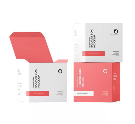 OEM 맞춘 약품 포장 박스 하얀 접힌 디보싱