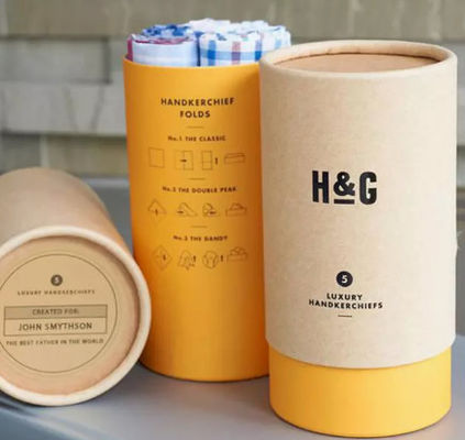 실린더 600GSM 900GSM 크라프트지 지관 박스를 패키징하는 재활용된 마분지