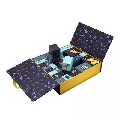 직사각형 크리스마스 판지 선물 상자 OEM ODM  크리스마스 캘린더 상자